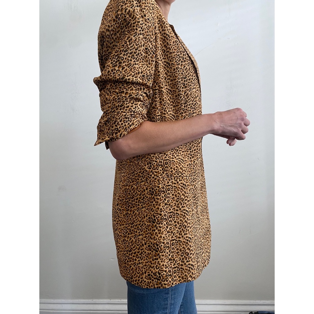 Vintage Silk Diane Gilman Leopard Blazer. - Picture 4 of 8